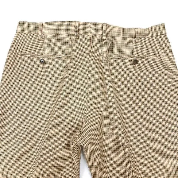 NEW J Crew Ludlow Slim Fit Pant English Wool Linen Houndstooth 38x32 Old Money
